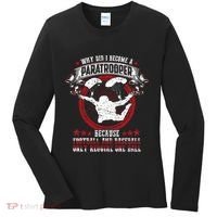 82nd 101st Airborne Paratrooper Military Women's Long Sleeve Shirt thumb 0
