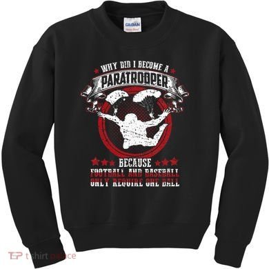 82nd 101st Airborne Paratrooper Military Kids Sweatshirt