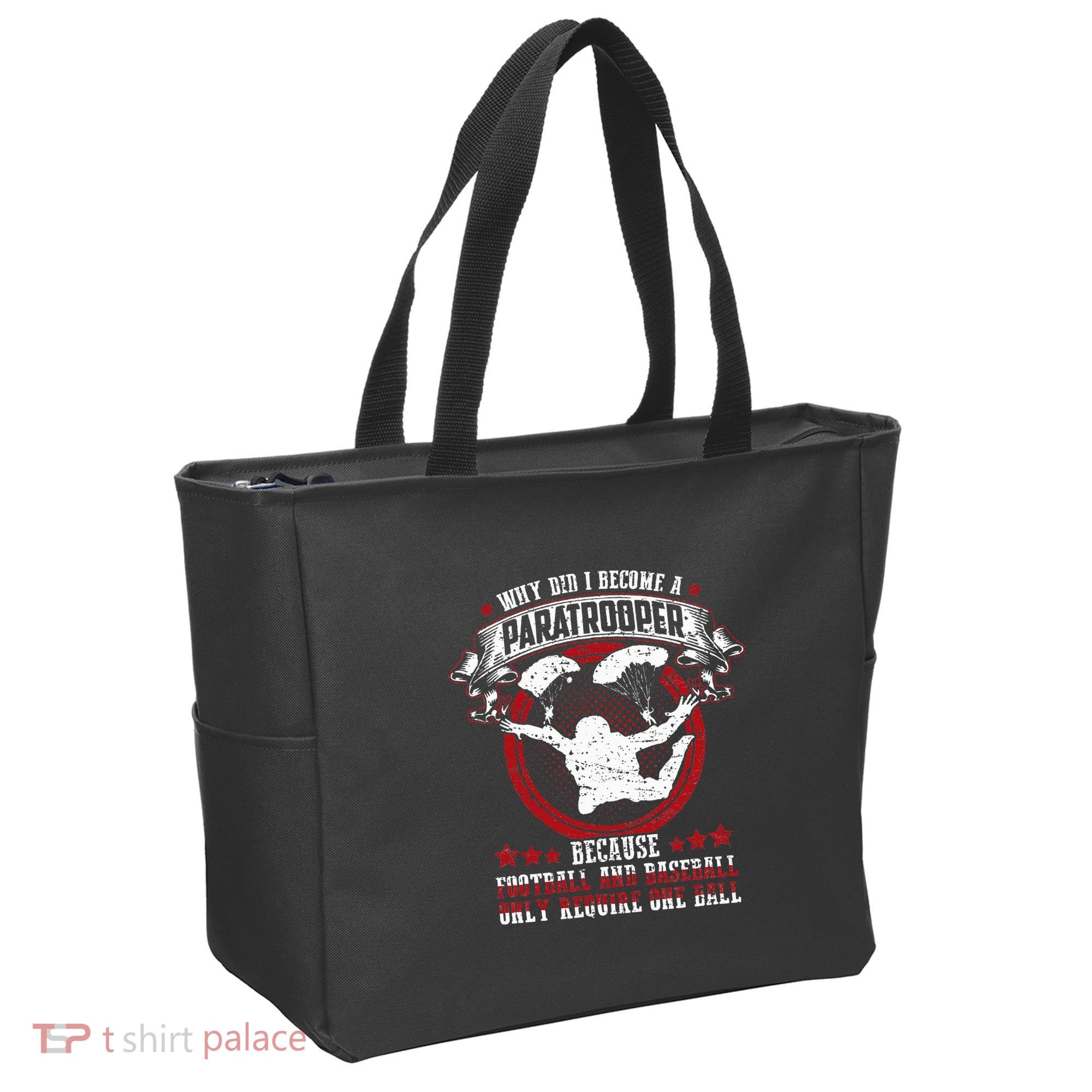 82nd 101st Airborne Paratrooper Military Tote Bag