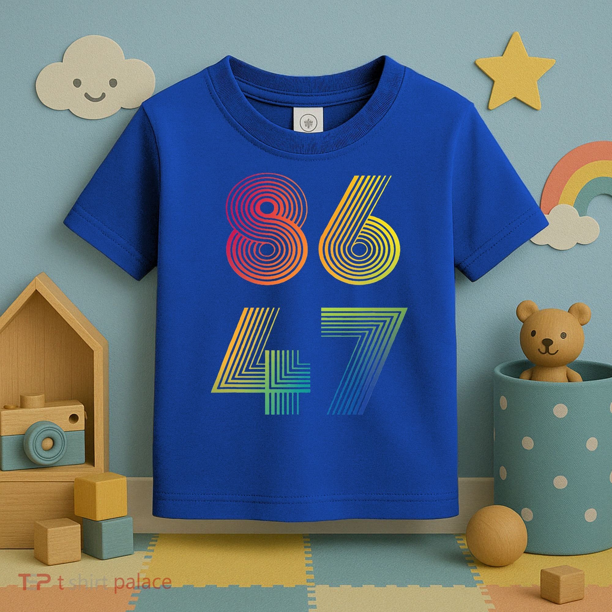 86 47 Anti Trump 8647 Impeach 47 Antitrump President Toddler T-Shirt