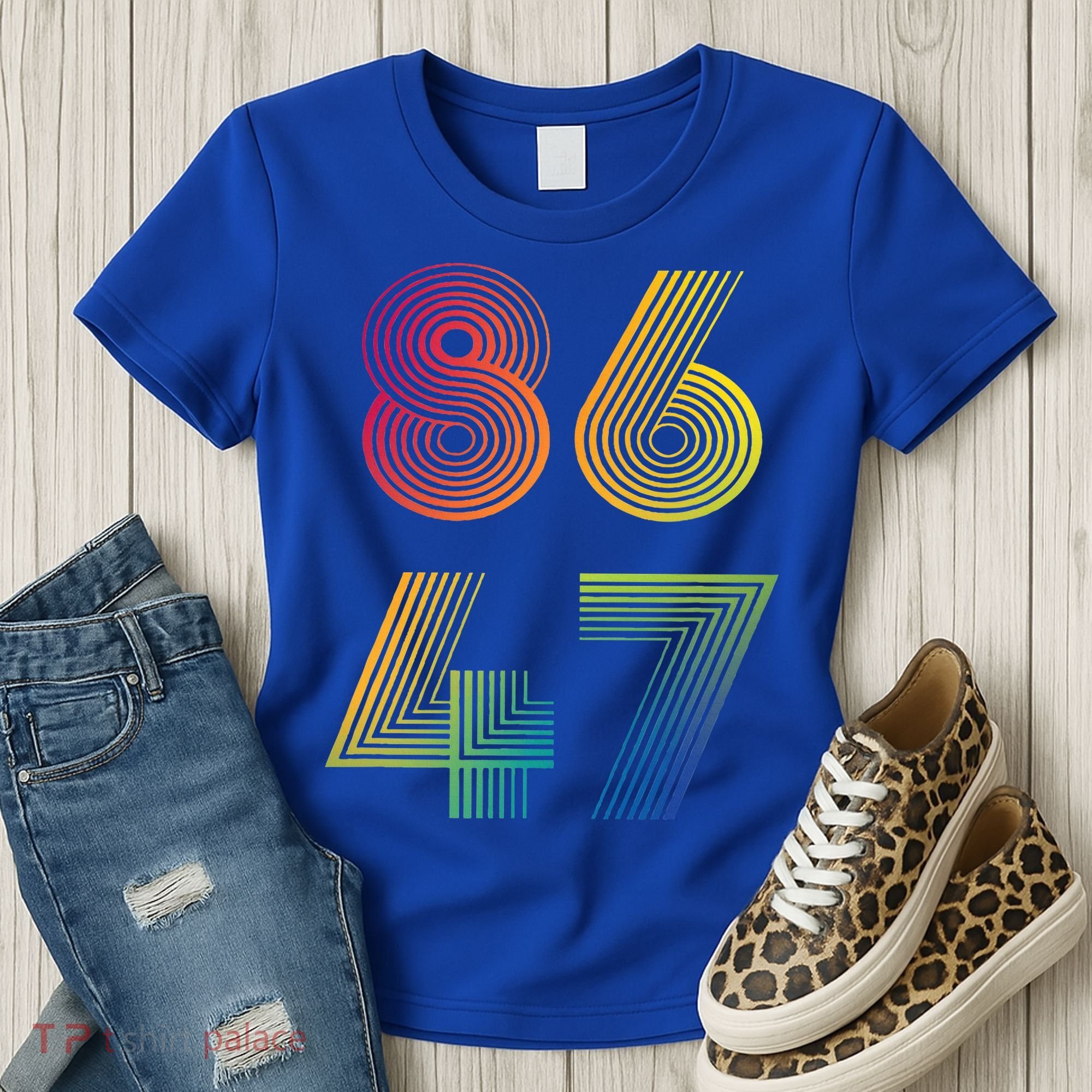 86 47 Anti Trump 8647 Impeach 47 Antitrump President Women's T-Shirt