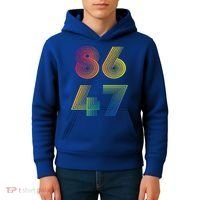 86 47 Anti Trump 8647 Impeach 47 Antitrump President Kids Hoodie thumb 4