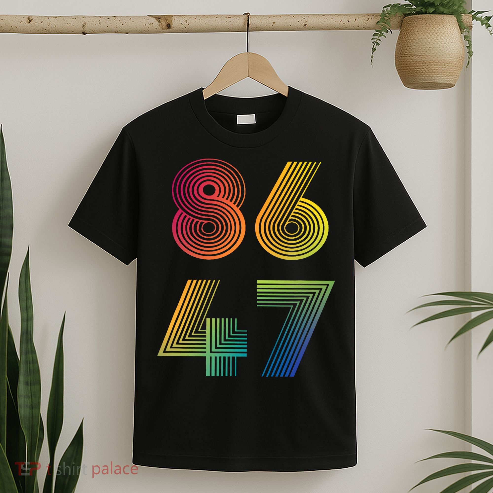 86 47 Anti Trump 8647 Impeach 47 Antitrump President Retro T-Shirt