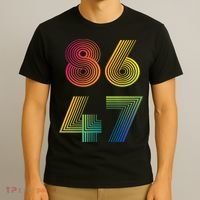 86 47 Anti Trump 8647 Impeach 47 Antitrump President Retro T-Shirt thumb 3