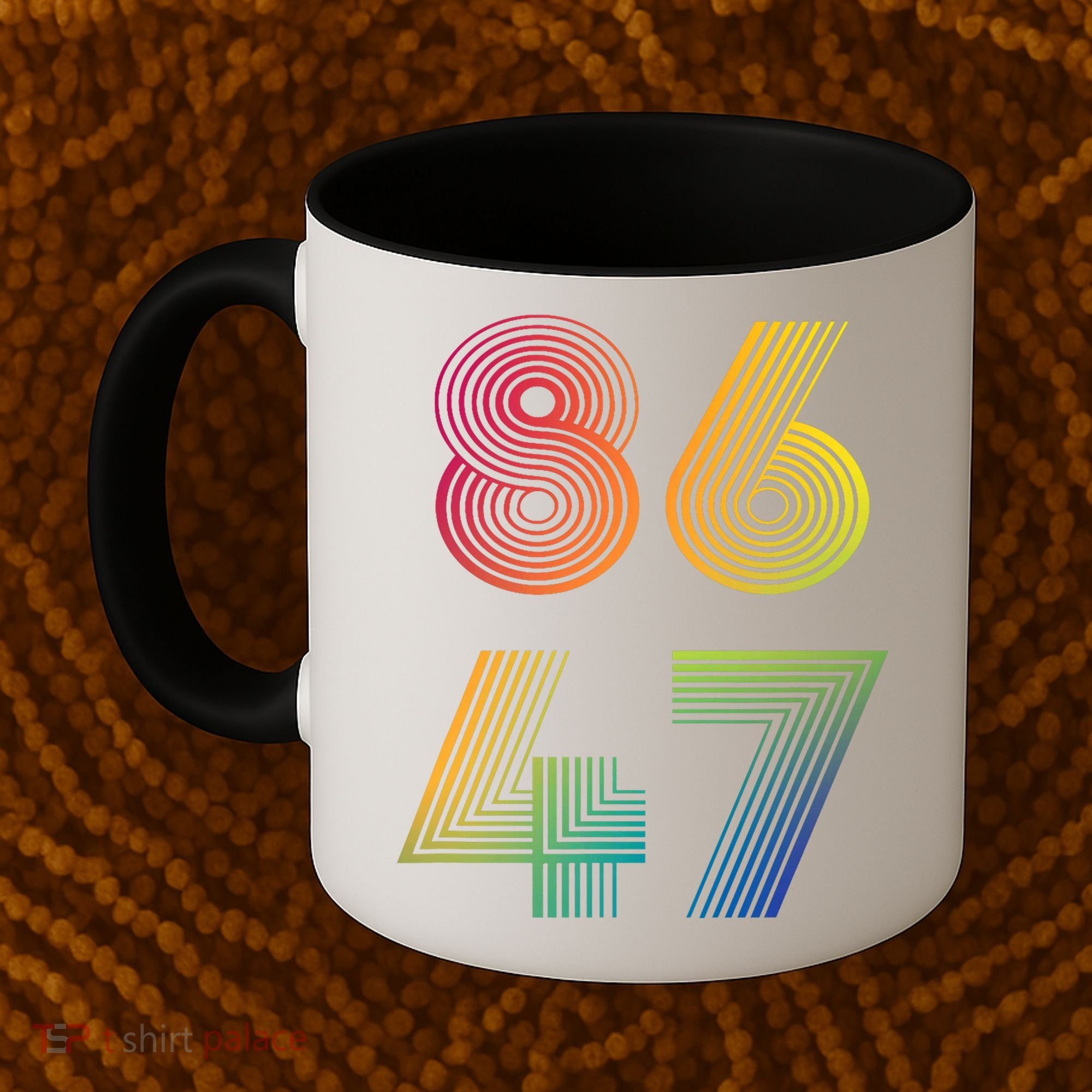 86 47 Anti Trump 8647 Impeach 47 Antitrump President Retro Coffee Mug