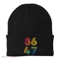 86 47 Anti Trump 8647 Impeach 47 Antitrump President Retro Beanie thumb 0