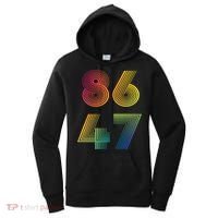 86 47 Anti Trump 8647 Impeach 47 Antitrump President Retro Women's Hoodie thumb 0