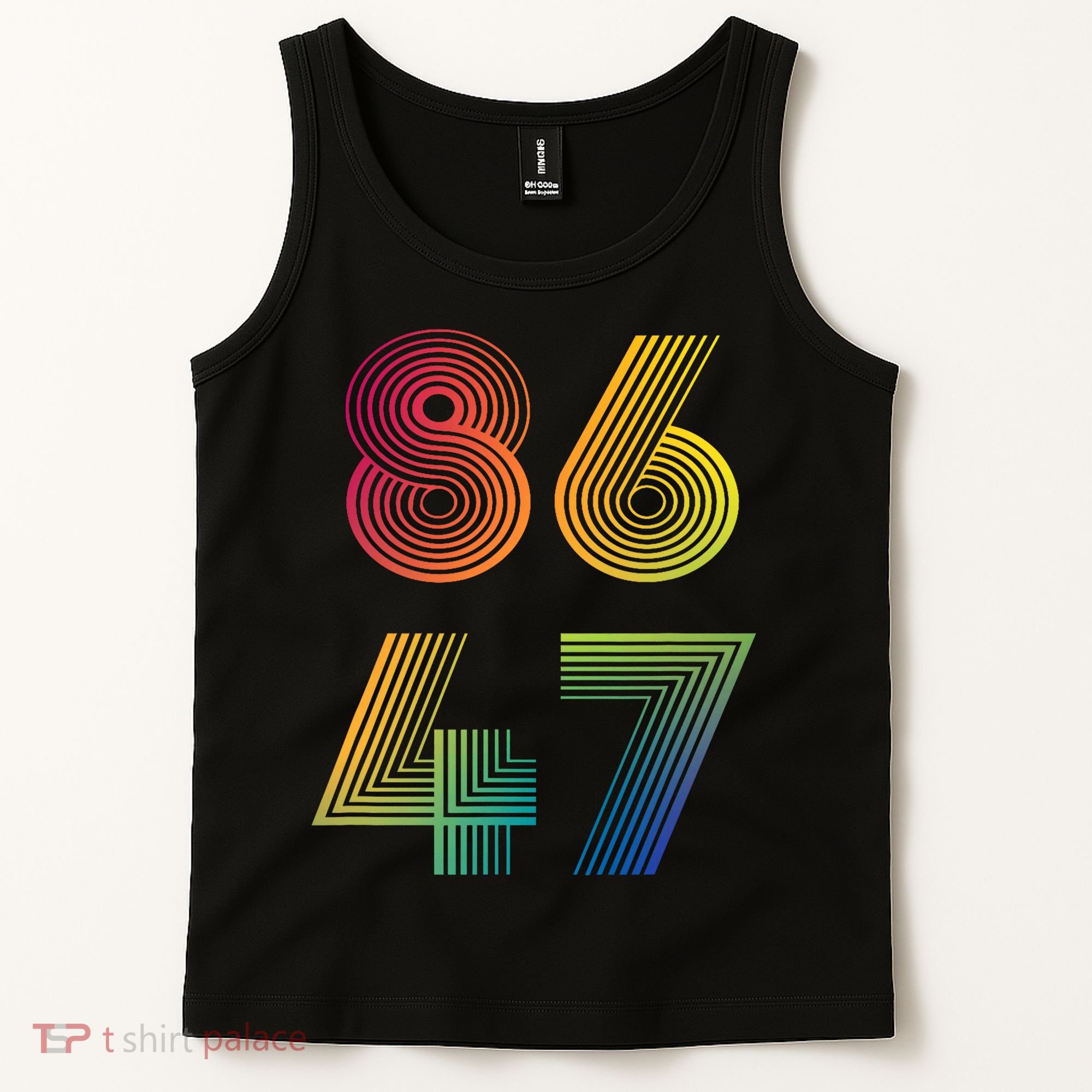 86 47 Anti Trump 8647 Impeach 47 Antitrump President Retro Tank Top