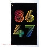 86 47 Anti Trump 8647 Impeach 47 Antitrump President Retro Golf Towel thumb 0
