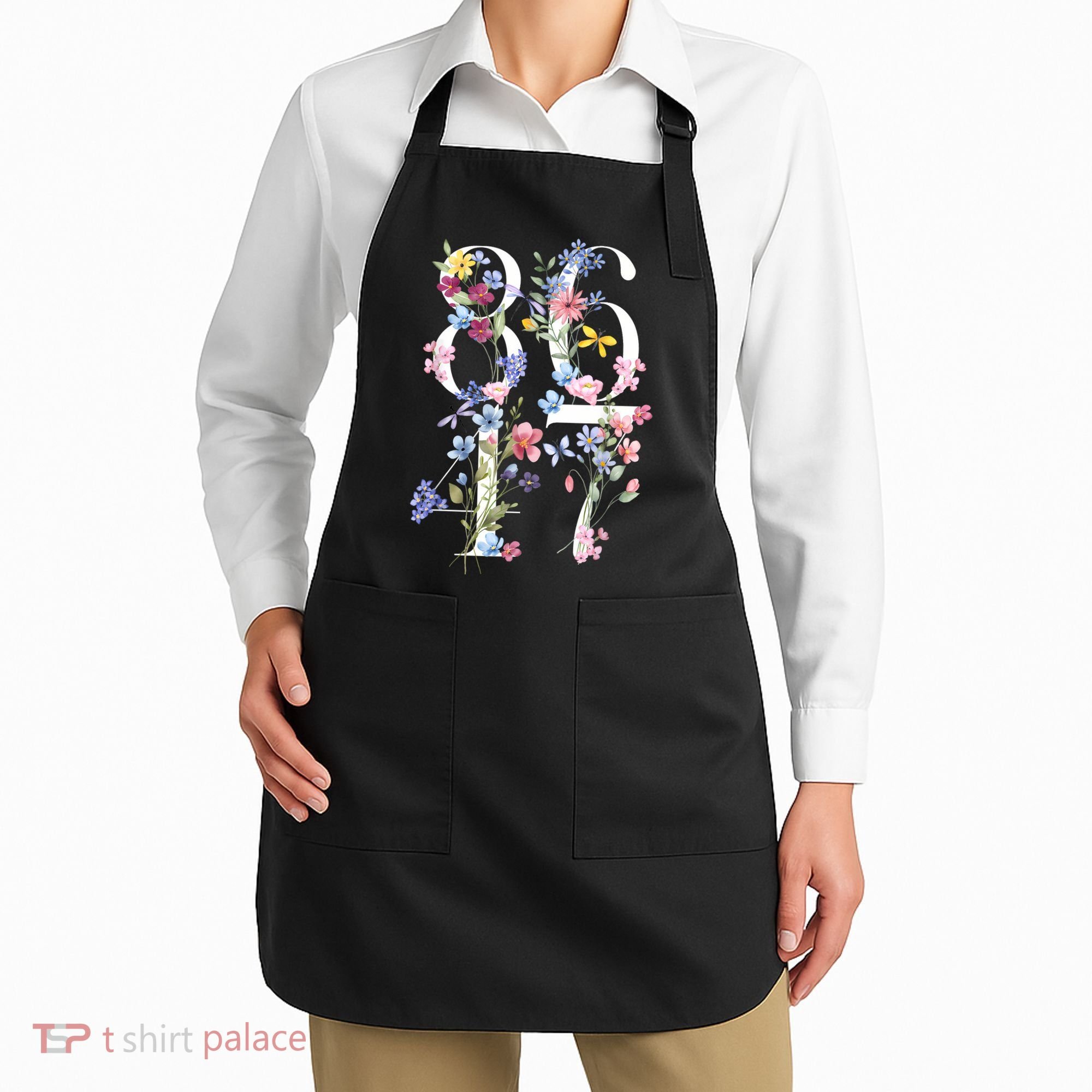 86 47 Floral Boho Style Apron
