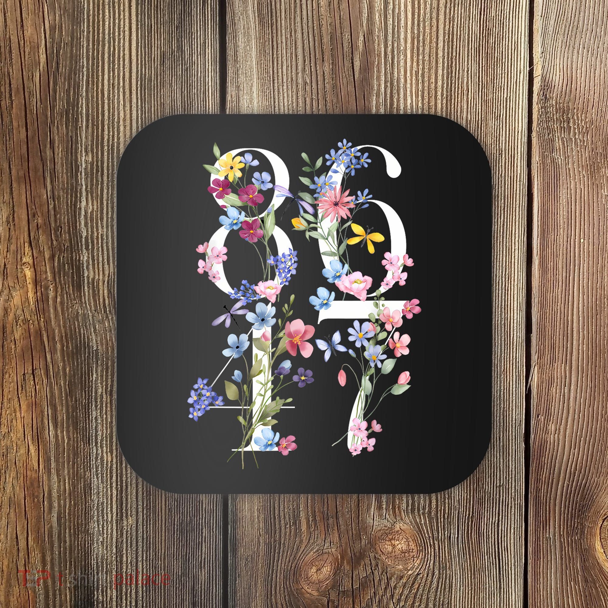 86 47 Floral Boho Style Coaster
