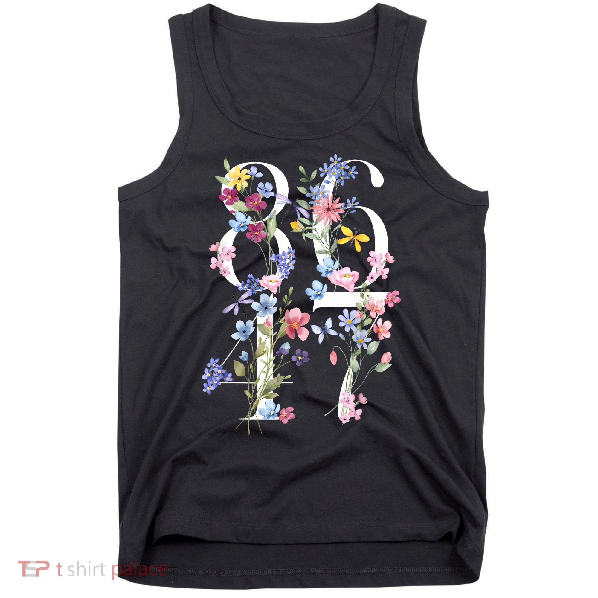 86 47 Floral Boho Style Tank Top