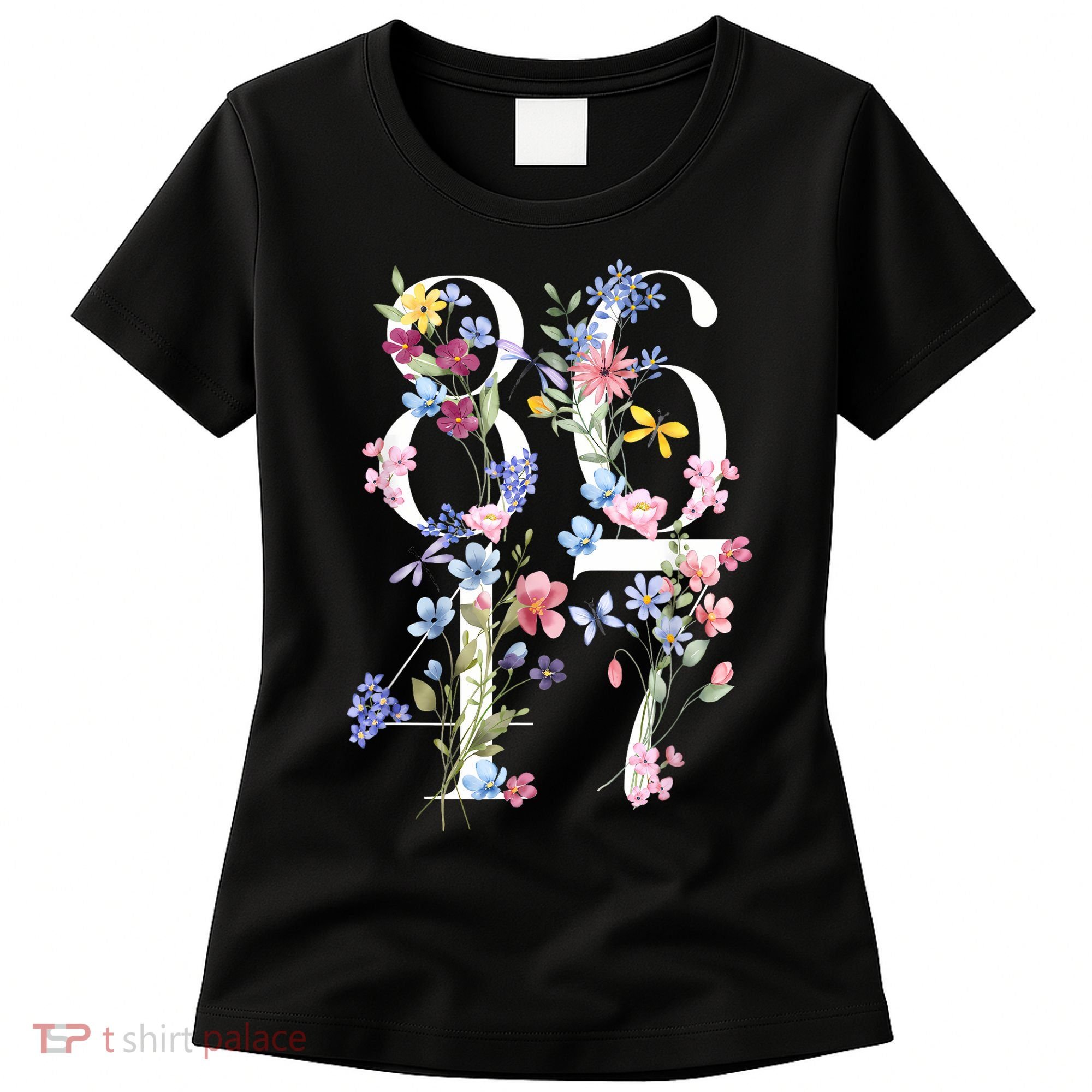 86 47 Floral Boho Style Women's T-Shirt