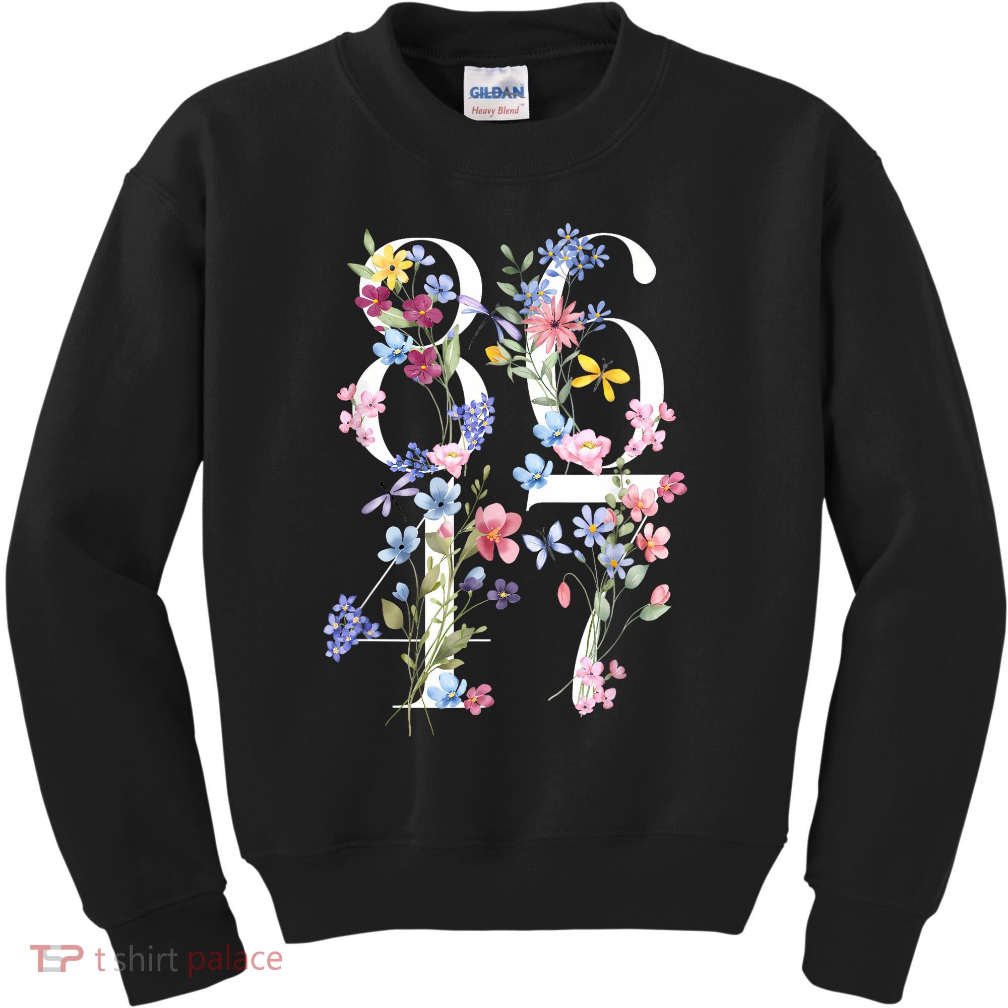 86 47 Floral Boho Style Kids Sweatshirt