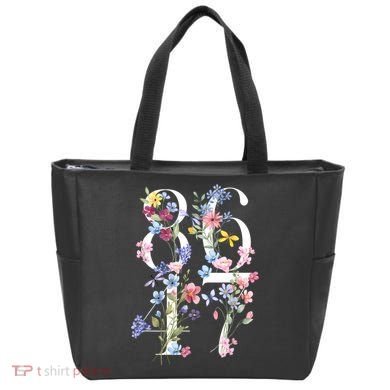 86 47 Floral Boho Style Tote Bag