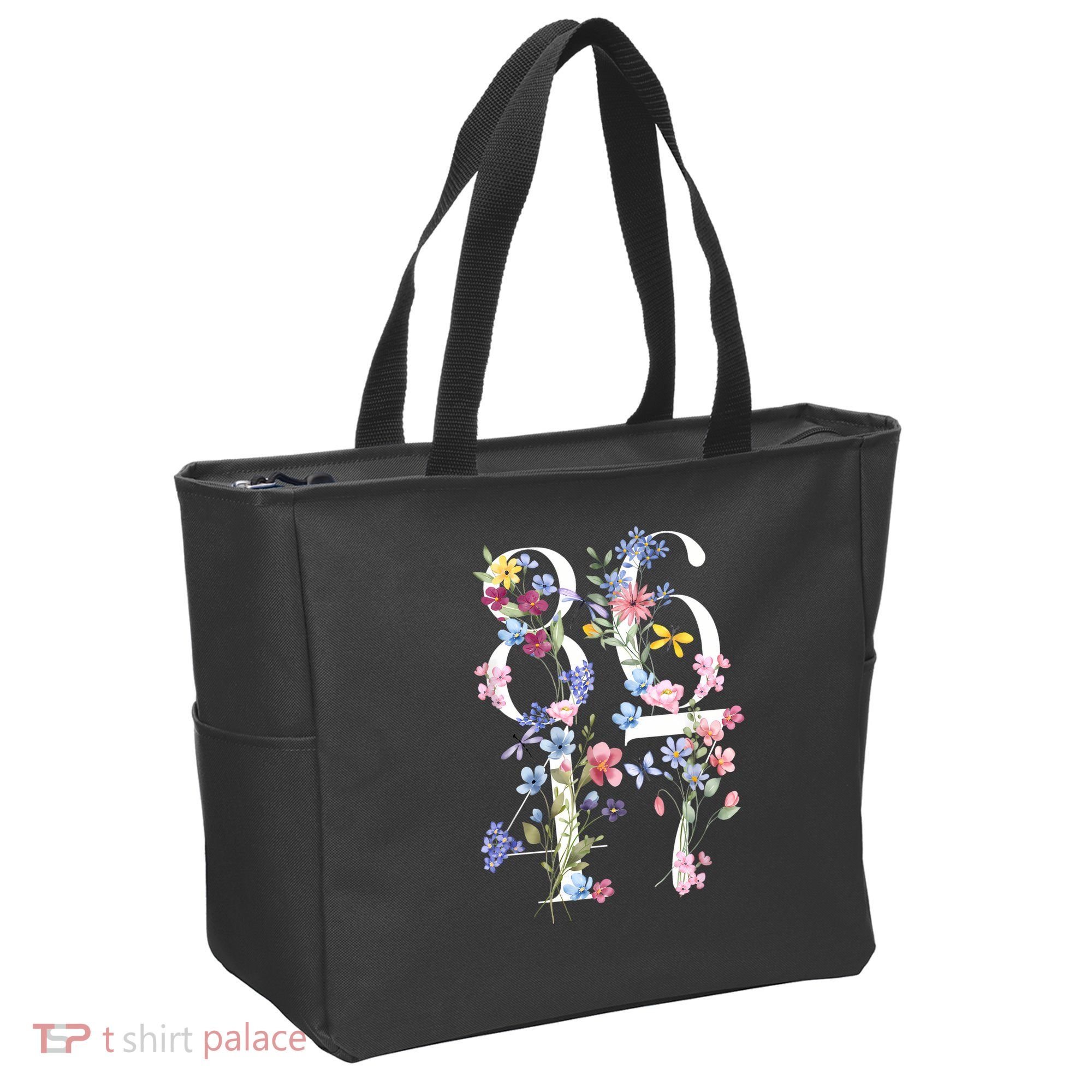 86 47 Floral Boho Style Tote Bag