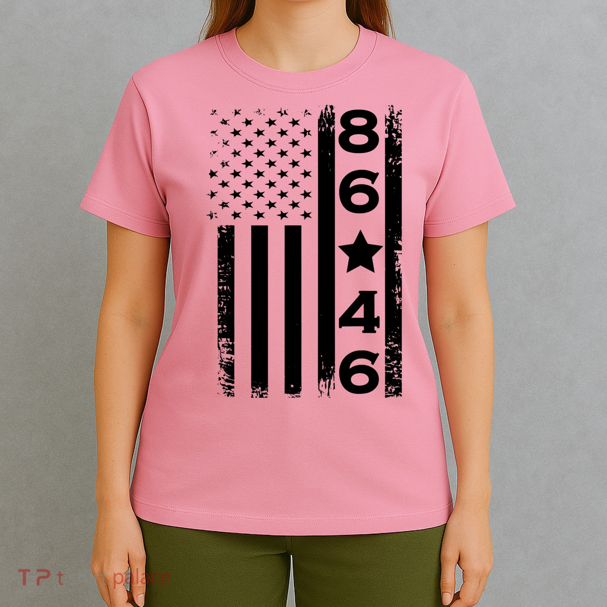 86 46 Impeach Biden 46 Vintage Distressed 86 46 Anti Biden T-Shirt