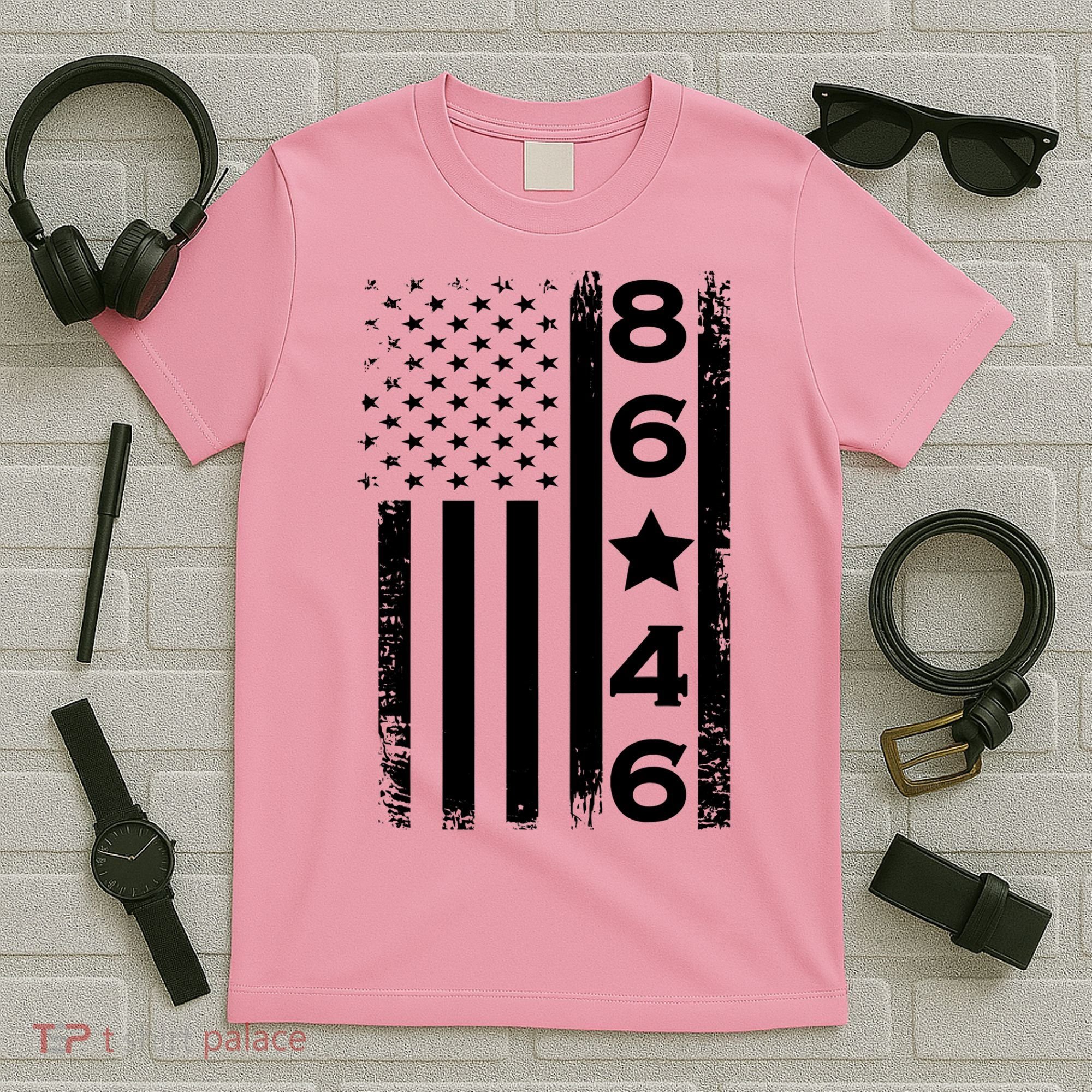 86 46 Impeach Biden 46 Vintage Distressed 86 46 Anti Biden T-Shirt