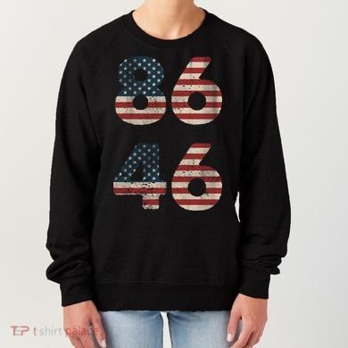 86 46 Impeach Anti Biden Vintage Distressed Women's Sweatshirt