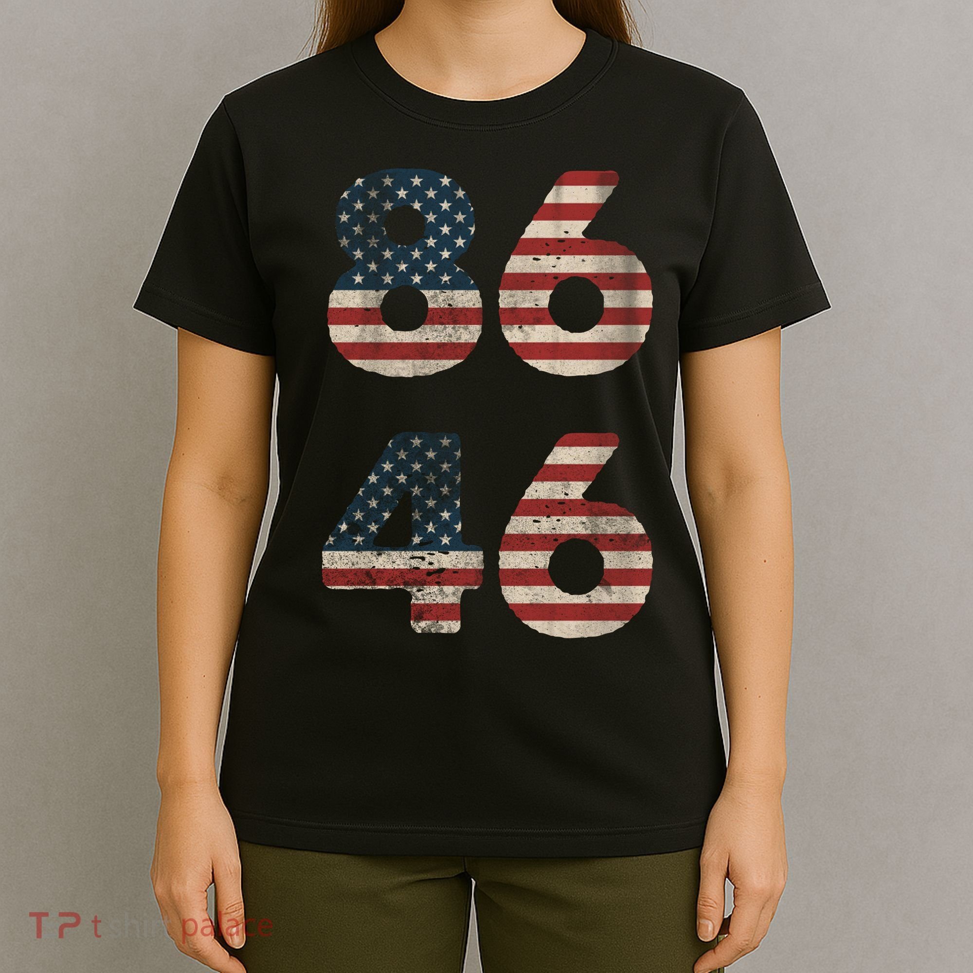 86 46 Impeach Anti Biden Vintage Distressed T-Shirt