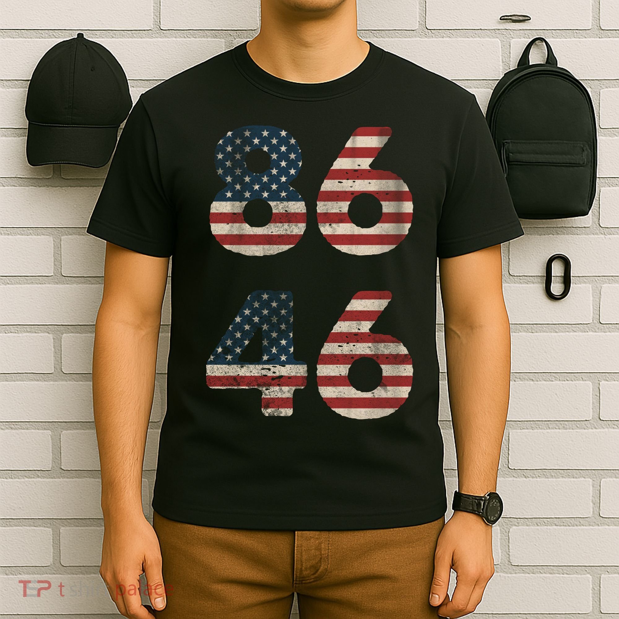 86 46 Impeach Anti Biden Vintage Distressed T-Shirt