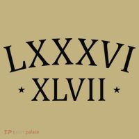 86 47 LXXXVI XLVII Roman Numerals Subtle Anti Trump Sweatshirt thumb 2