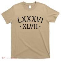 86 47 LXXXVI XLVII Roman Numerals Subtle Anti Trump T-Shirt thumb 0