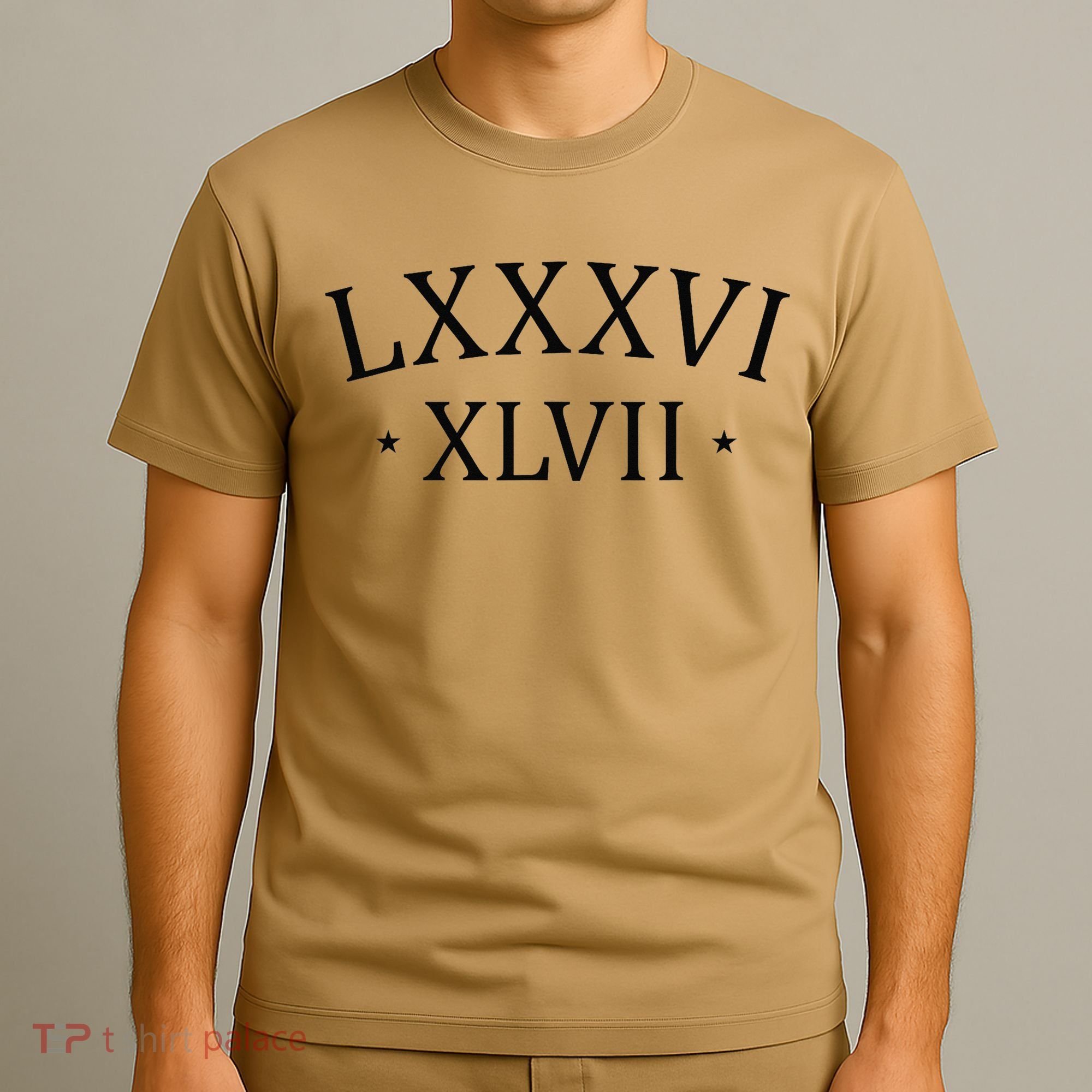 86 47 LXXXVI XLVII Roman Numerals Subtle Anti Trump T-Shirt