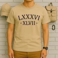 86 47 LXXXVI XLVII Roman Numerals Subtle Anti Trump T-Shirt thumb 6