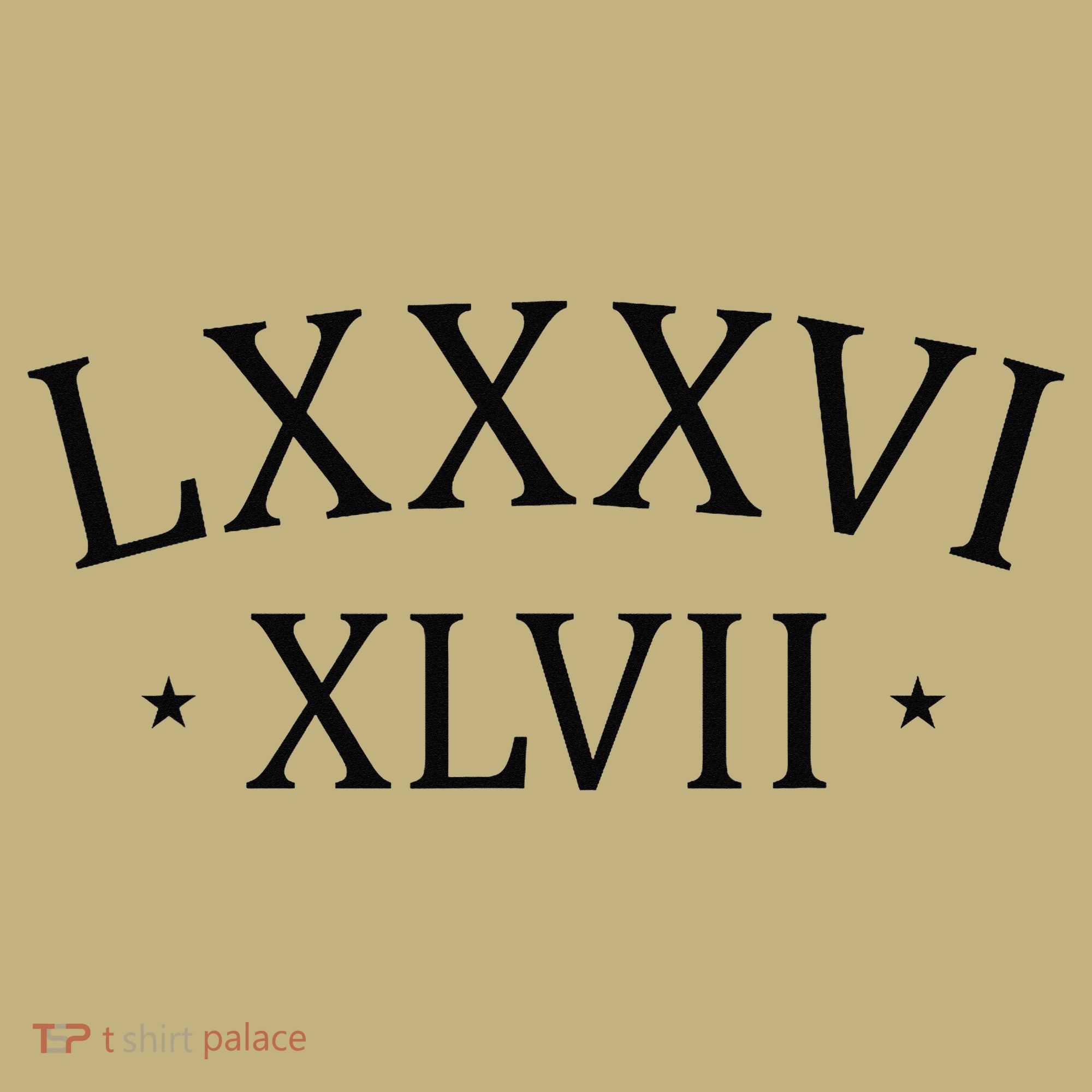 86 47 LXXXVI XLVII Roman Numerals Subtle Anti Trump T-Shirt
