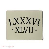 86 47 LXXXVI XLVII Roman Numerals Subtle Anti Trump Mousepad thumb 0