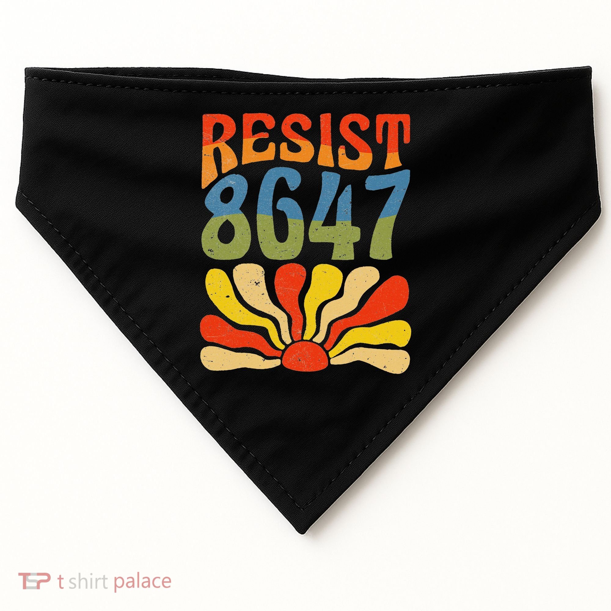 86 47 Resist Flower Women President USA-Made Doggie Bandana