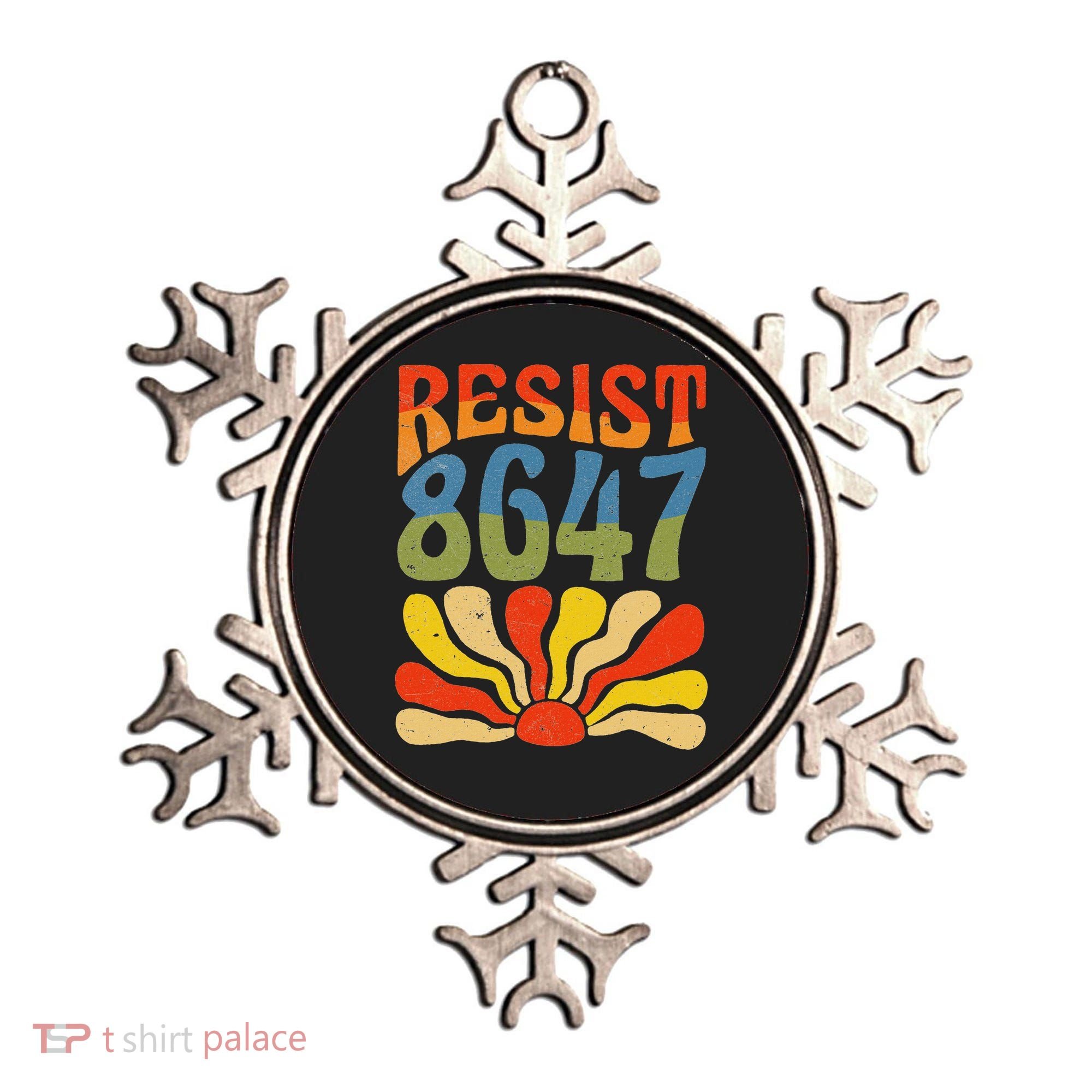 86 47 Resist Flower Women President Ornament
