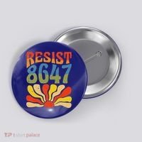 86 47 Resist Flower Women President Button thumb 0