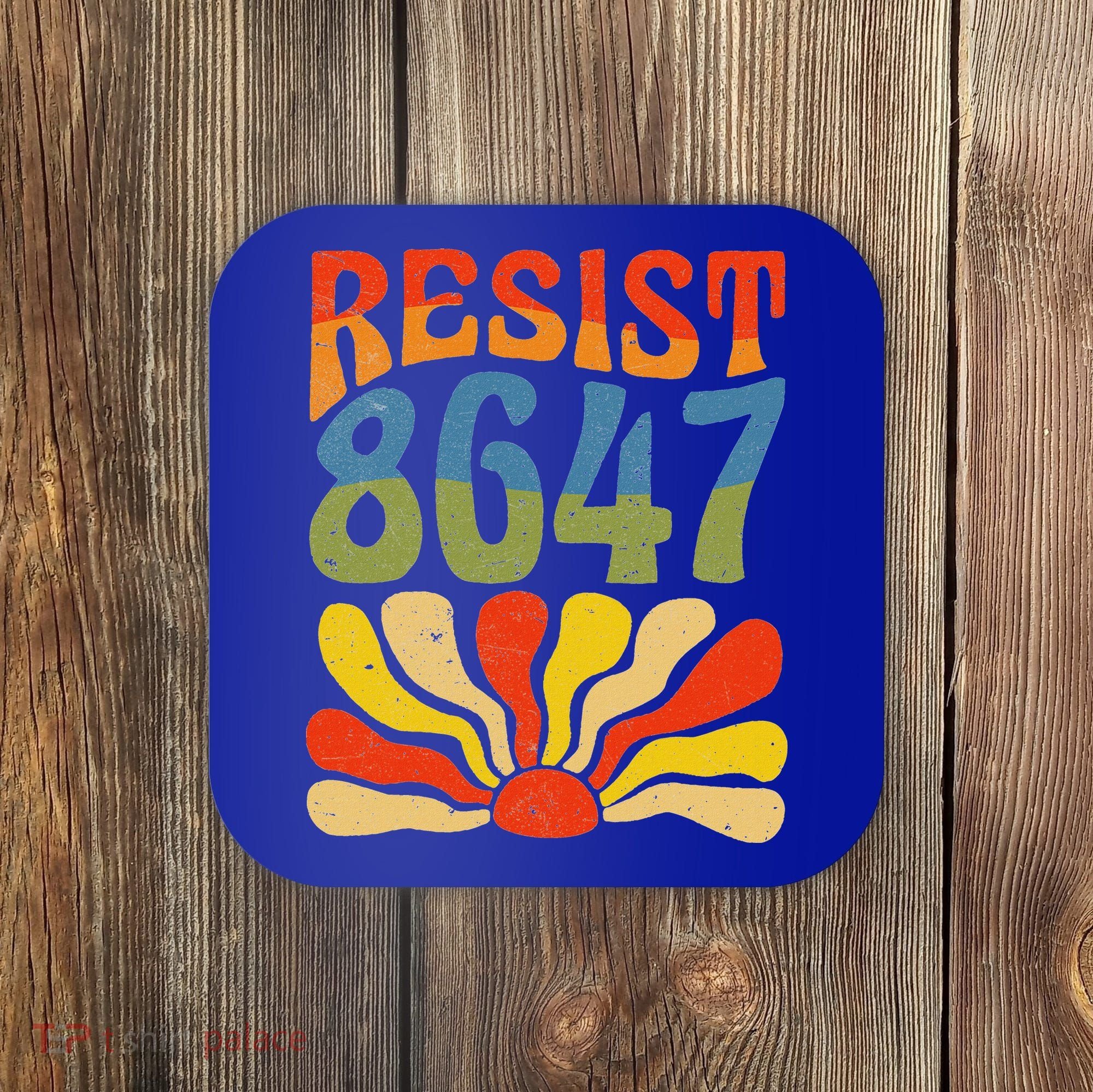 86 47 Resist Flower Women President Coaster