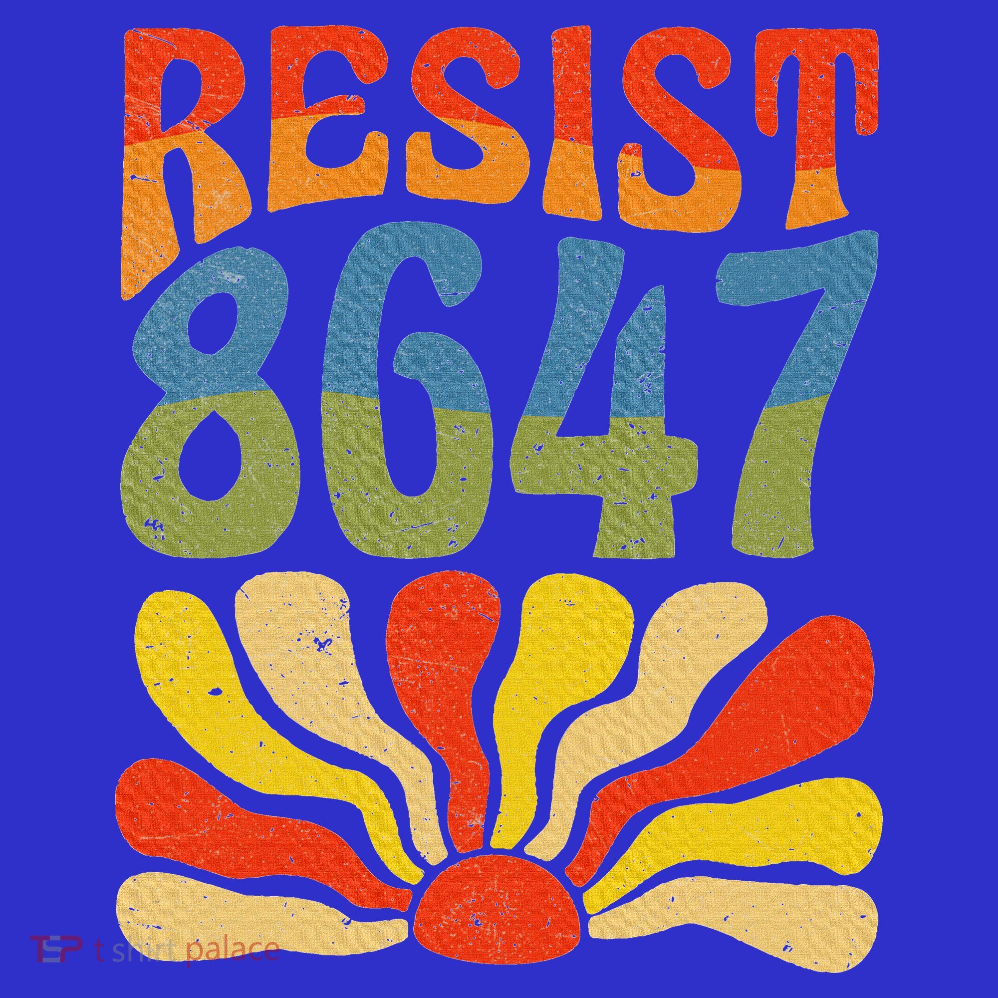 86 47 Resist Flower Women President Coaster