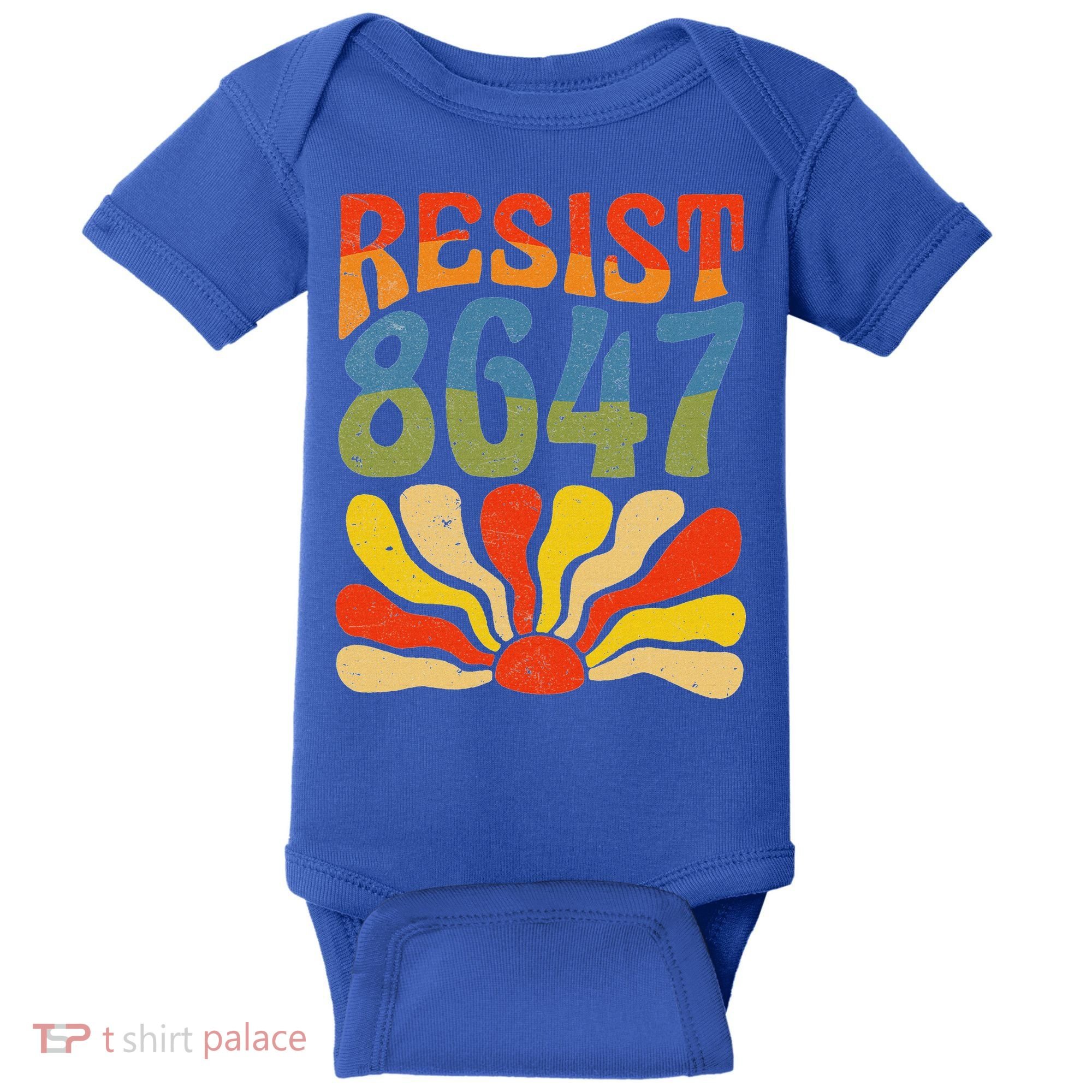 86 47 Resist Flower Women President Baby Bodysuit