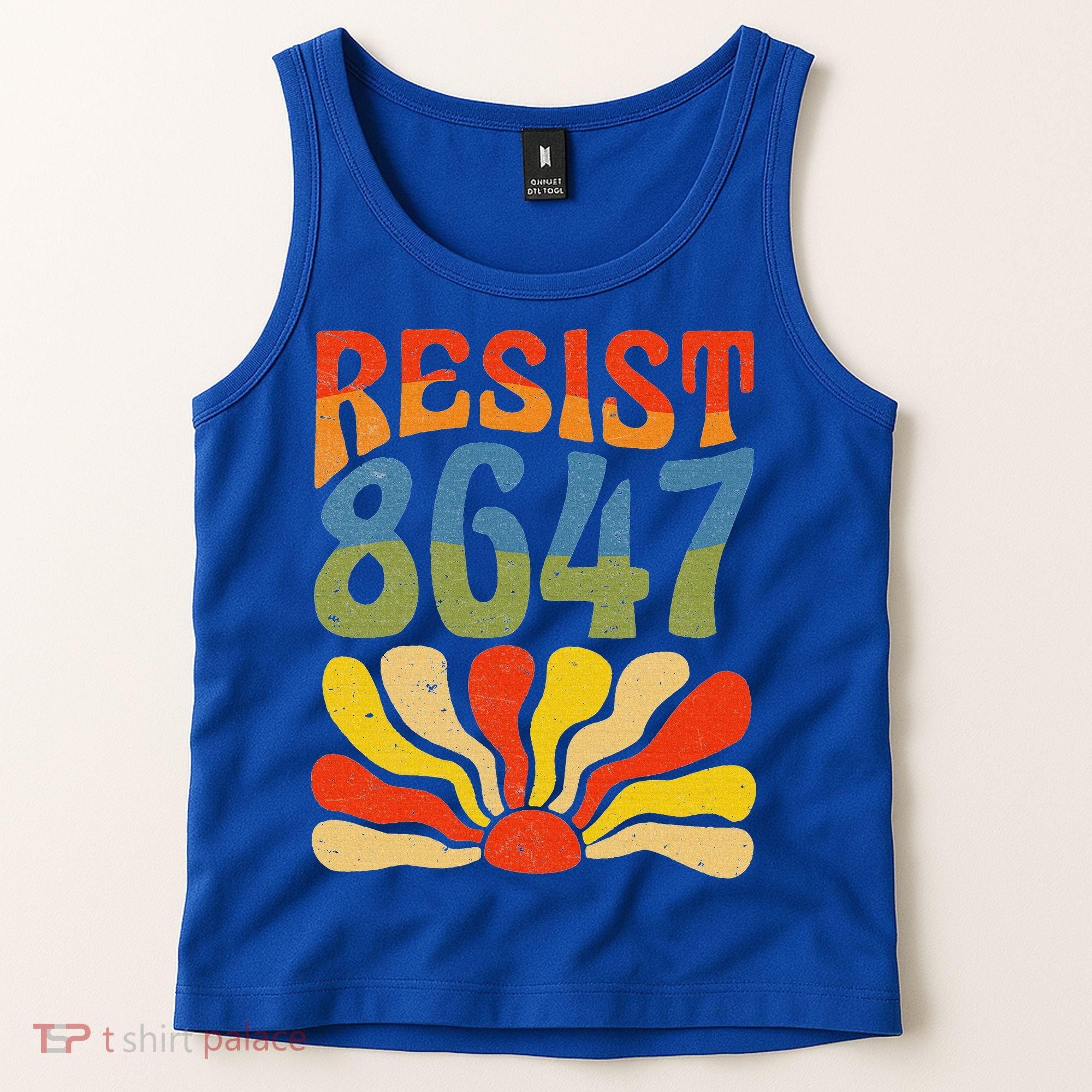 86 47 Resist Flower Women President Tank Top