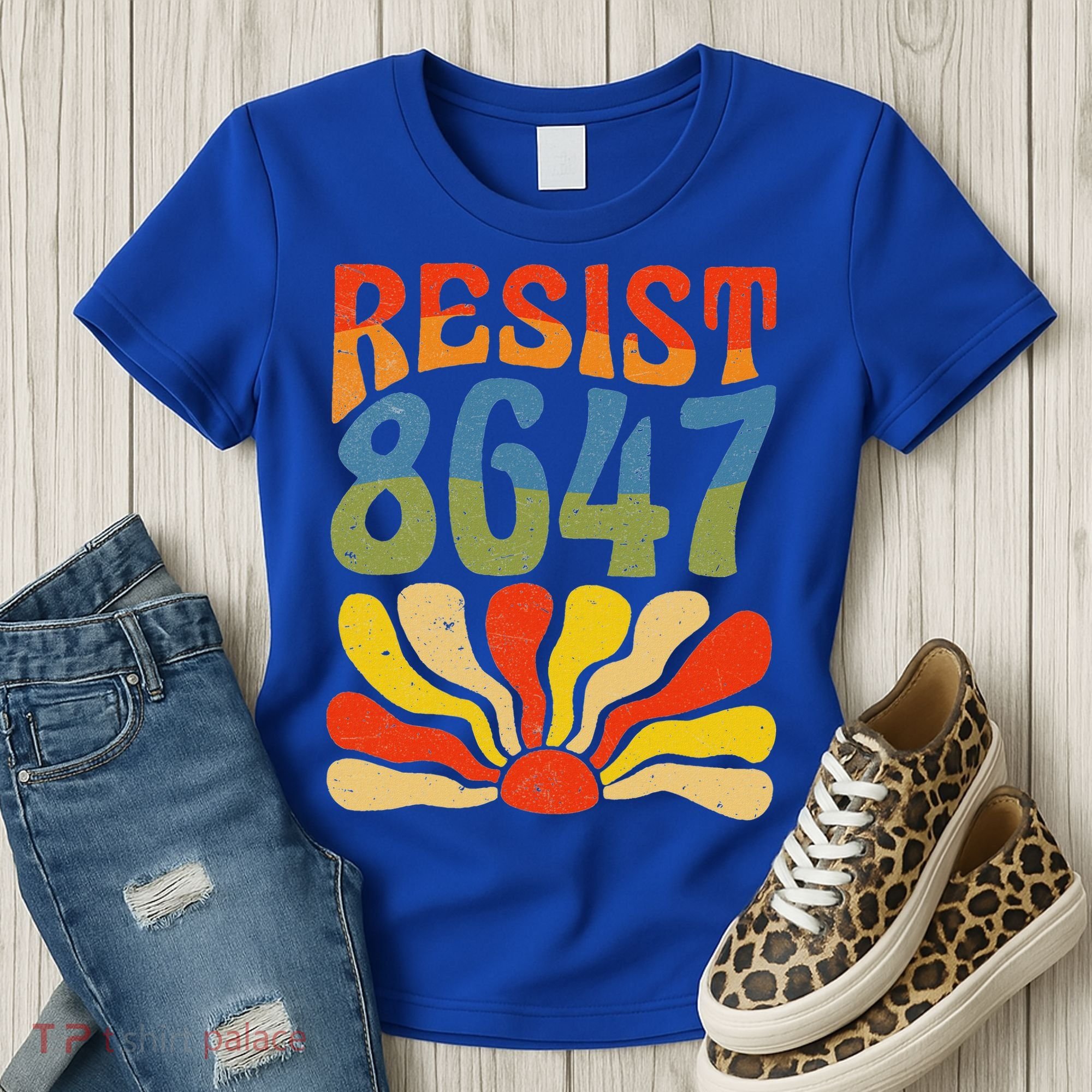 86 47 Resist Flower Women President Women's T-Shirt