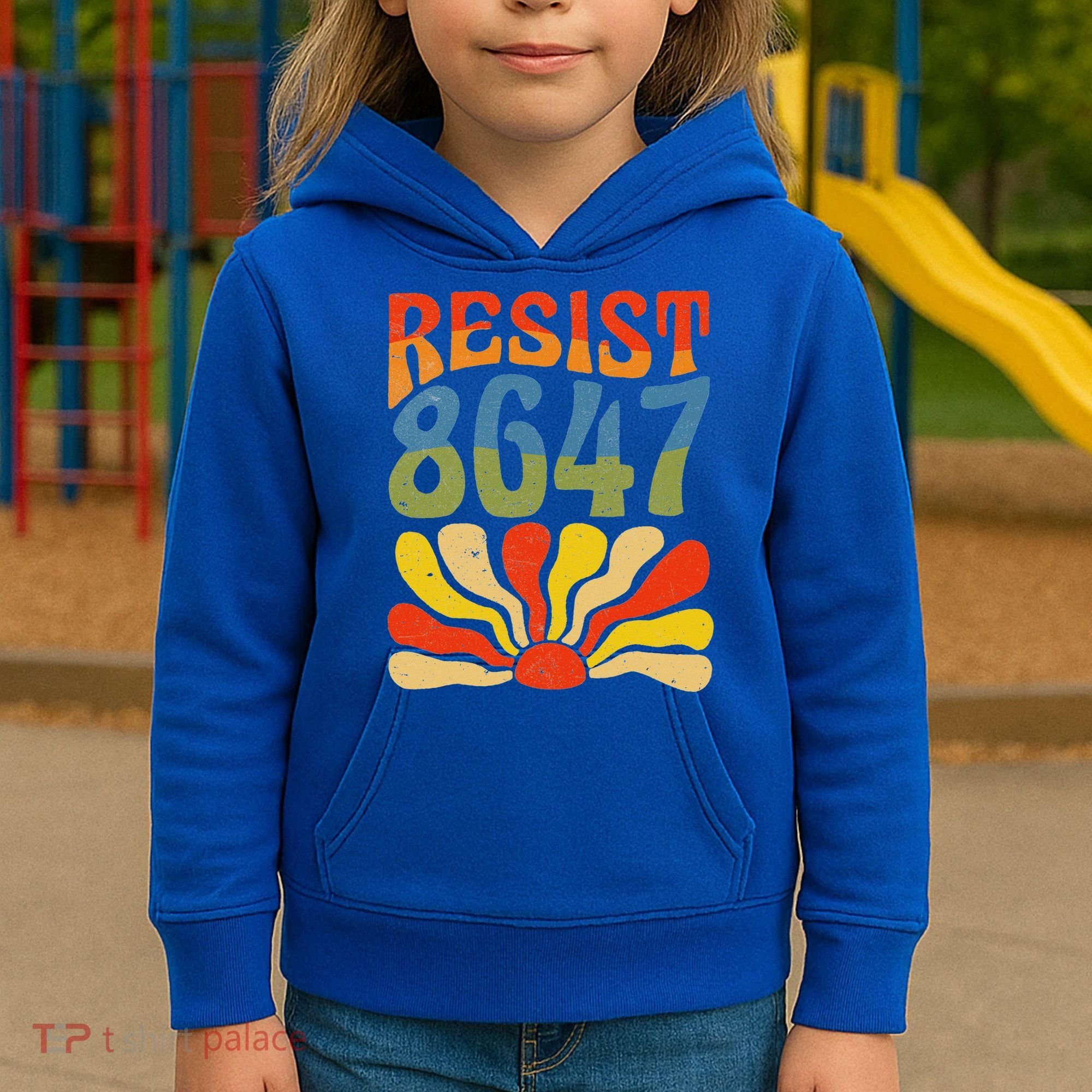 86 47 Resist Flower Women President Kids Hoodie