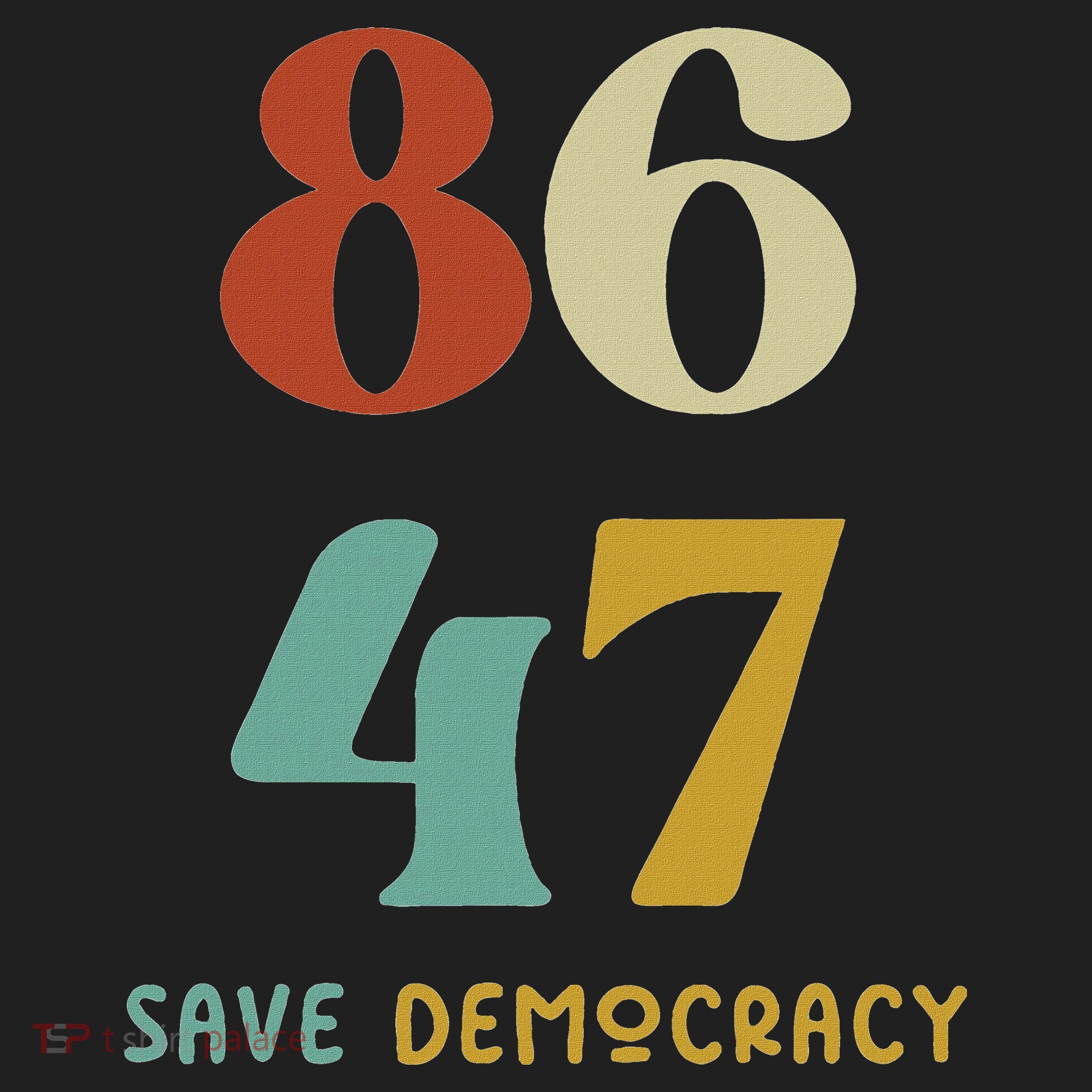 86 47 Save Democracy Anti Trump Political Protest Beanie