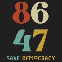 86 47 Save Democracy Anti Trump Political Protest Golf Towel thumb 3