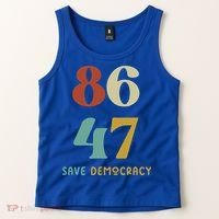 86 47 Save Democracy Anti Trump Political Protest Tank Top thumb 2