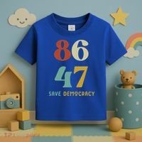 86 47 Save Democracy Anti Trump Political Protest Toddler T-Shirt thumb 3