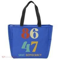 86 47 Save Democracy Anti Trump Political Protest Tote Bag thumb 0