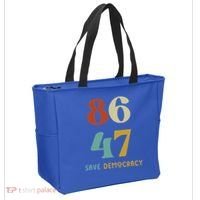 86 47 Save Democracy Anti Trump Political Protest Tote Bag thumb 2