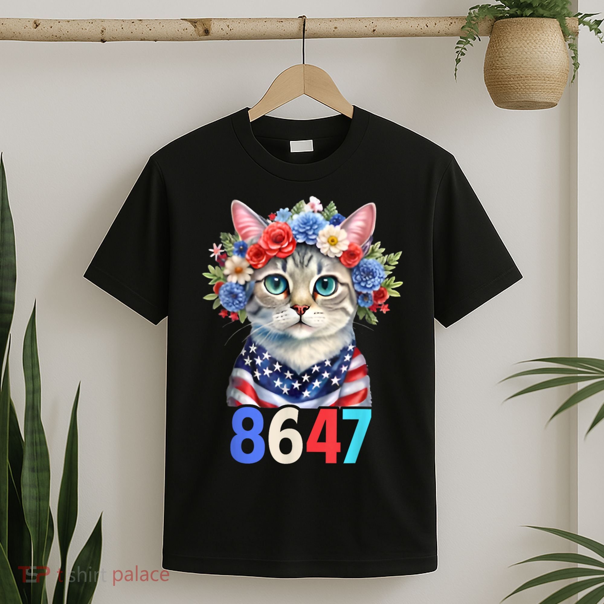 86 47 vintage 8647 outfits 8647 Floral Retro 86 47 Cat Lovers T-Shirt