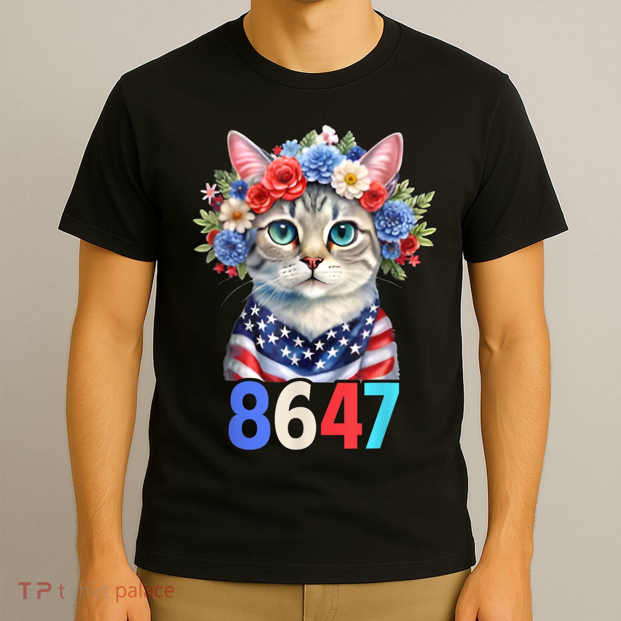 86 47 vintage 8647 outfits 8647 Floral Retro 86 47 Cat Lovers T-Shirt