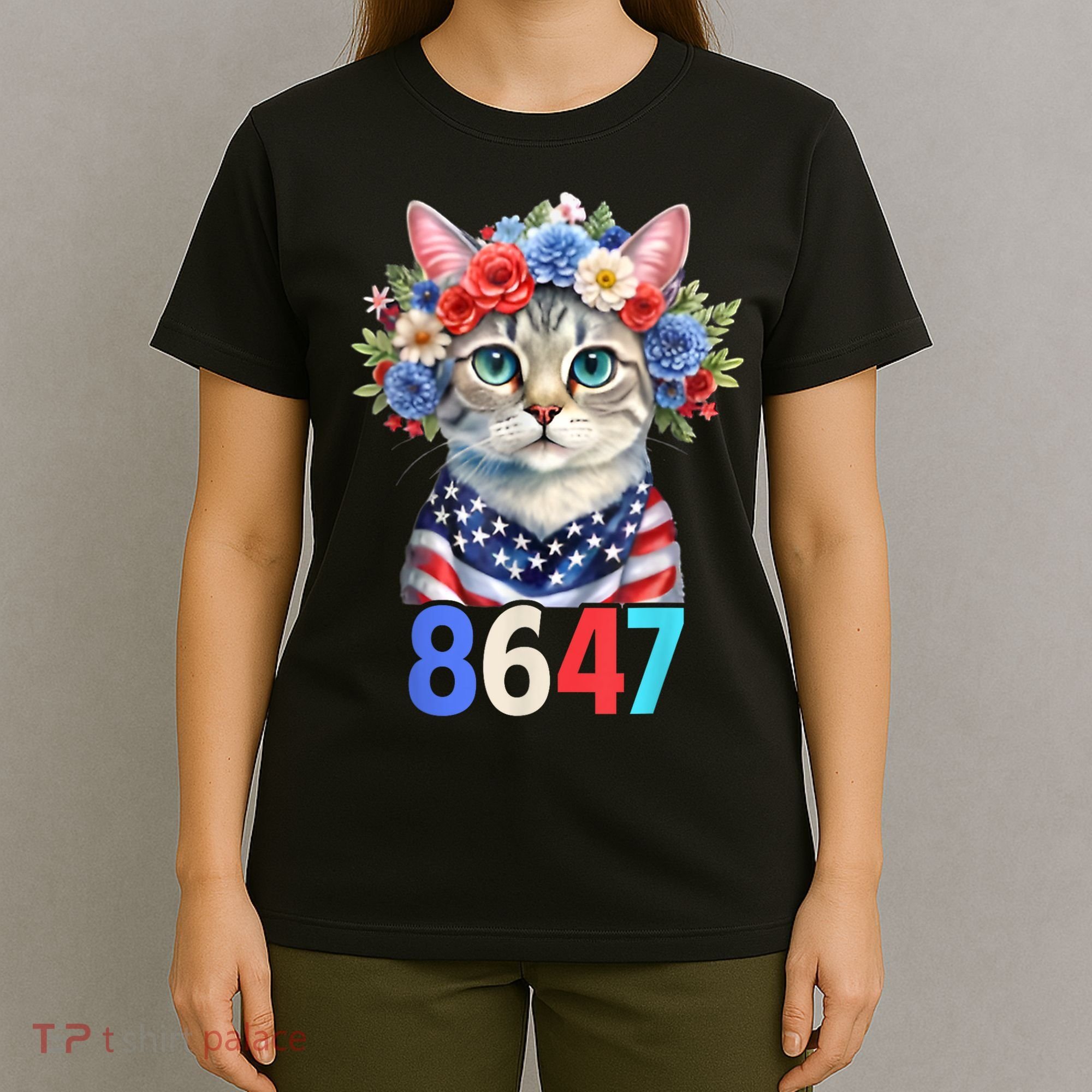 86 47 vintage 8647 outfits 8647 Floral Retro 86 47 Cat Lovers T-Shirt
