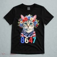 86 47 vintage 8647 outfits 8647 Floral Retro 86 47 Cat Lovers T-Shirt thumb 5